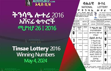[May 2024] Tinsae (ትንሳኤ) Lottery Latest Ethiopian .